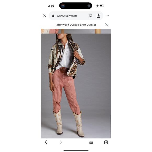 Anthropologie Quilted Patchwork Jacket, XS - Picture 1 of 8